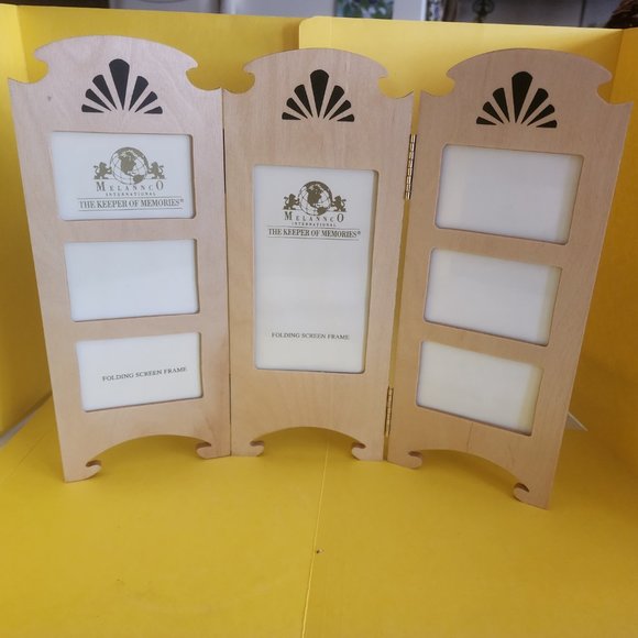 Picture Frame - Photo Screen Divider Style, Accordion, 7 photo spaces avail New - Picture 3 of 14